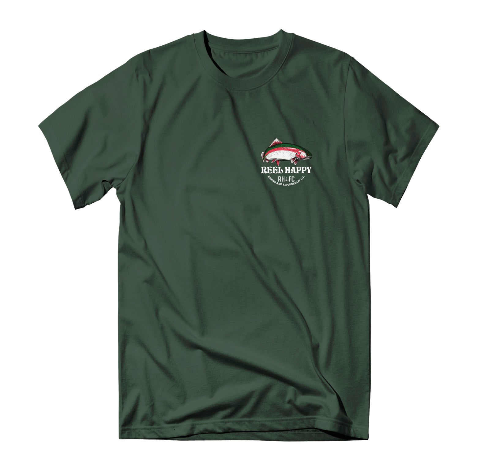 Trout Stack Tee - Forest Green
