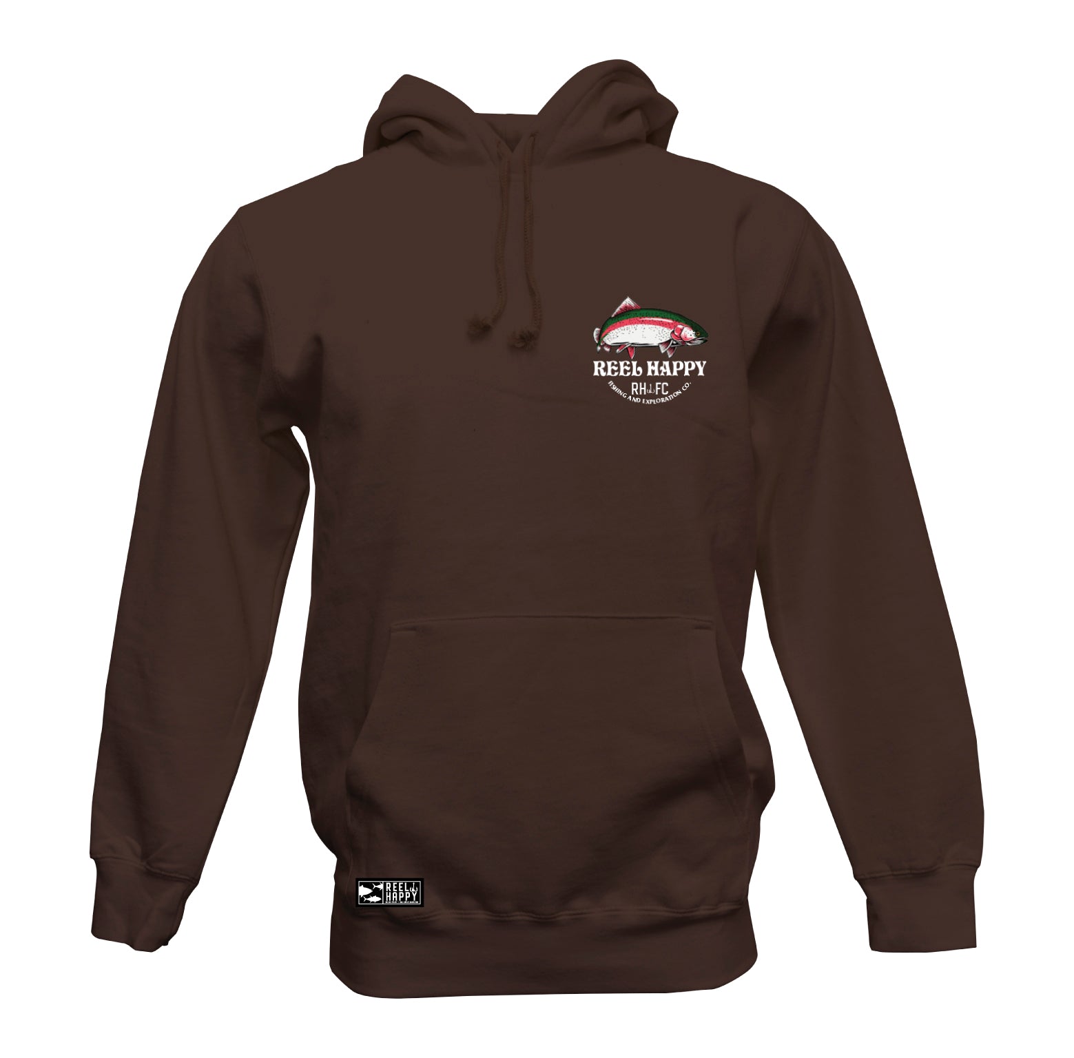 Trout Stack Hoodie - Brown