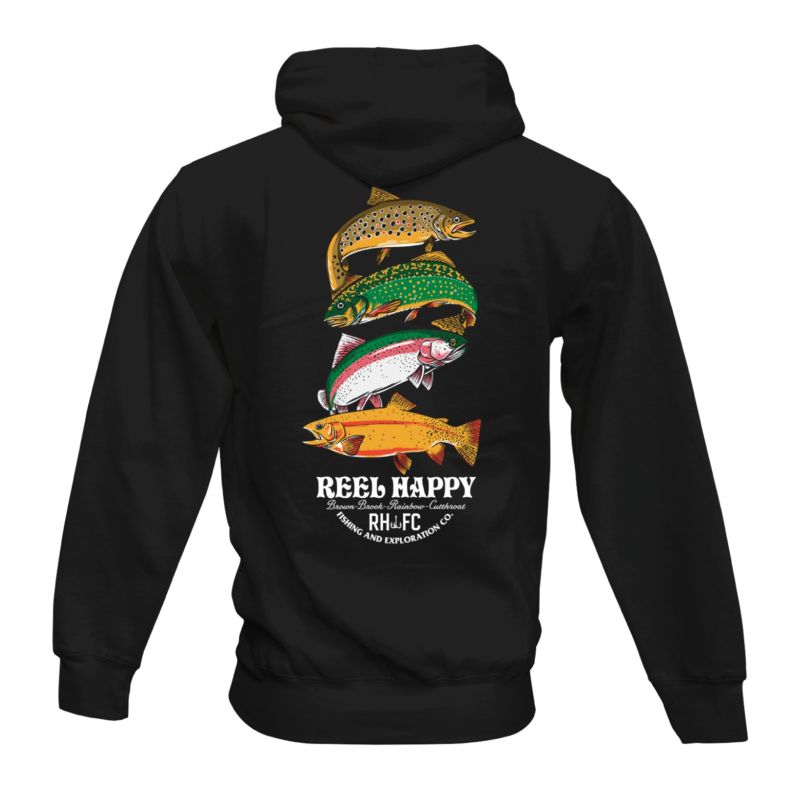Trout Stack Hoodie - Black - Morningyamastar